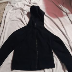 Black Lululemon zip-up hoodie